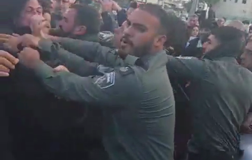 Thumbnail preview image for the video titled: Israeli police abduct former head of the 48 town of Kafr Yasif, for protesting against the state-backed crime against Palestinian citizens of Israel