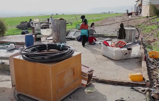 Thumbnail preview image for the video titled: Palestinian Bedouin families from the Ein al-Auja community in the occupied West Bank, left their homeland