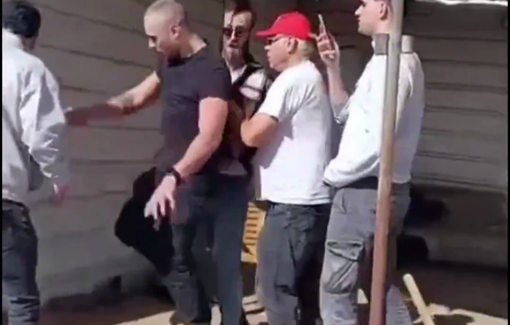 Thumbnail preview image for the video titled: Two Prominent Kahanist tiktoker's showed up this week in Duma and victimized activists with pepper spray.