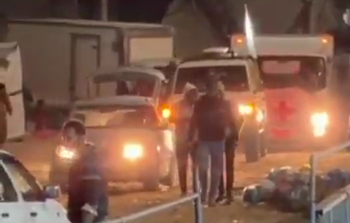 Thumbnail preview image for the video titled: Al-Shifa Medical Complex has just received 54 bodies and 66 boxes containing Palestinian human remains