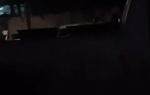 Thumbnail preview image for the video titled: Mordechai David harrasing the leftist opponent Nurit Metzz in front of her home