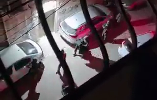 Thumbnail preview image for the video titled: Moment a young man is arrested during the raid on Shuafat refugee camp