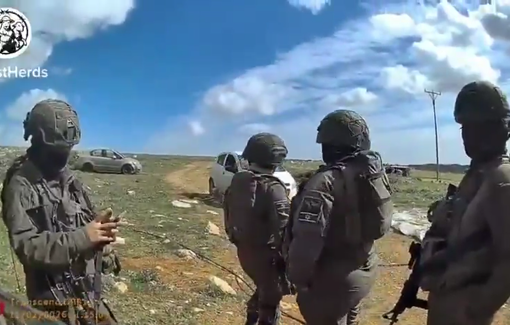 Thumbnail preview image for the video titled: Following three arson attacks in three months, the army has expelled and arrested protective presence activists in Khalet a-Sidra