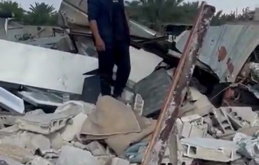 Thumbnail preview image for the video titled: Israel settlers razed a village without any order or military authorization and expelled 15 families