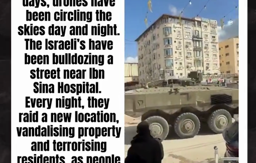 Thumbnail preview image for the video titled: Tanks invade Jenin city as Israeli attacks continue, while more than 20,000 residents of Jenin camp have remained forcibly displaced for a year