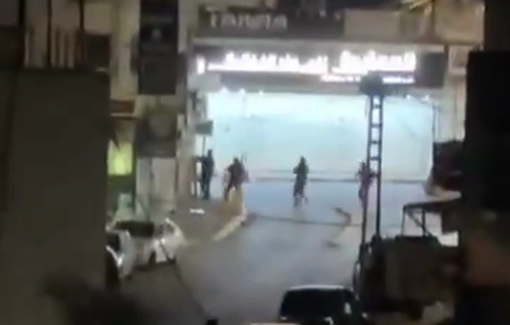 Thumbnail preview image for the video titled: Israeli forces arrested several Palestinian youths after invading a coffee shop in the ya on of Dura in southern Hebron