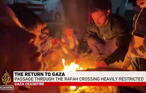 Thumbnail preview image for the video titled: Families in Gaza have been anxiously awaiting the return of loved ones through the Rafah crossing with Egypt