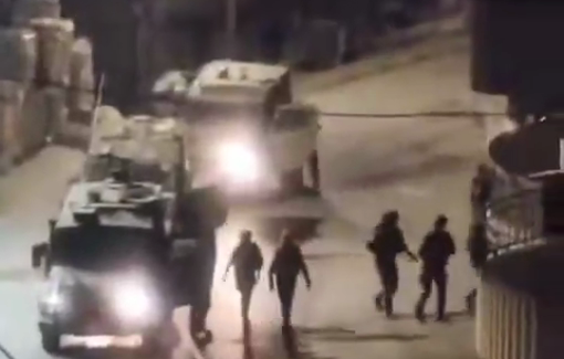 Thumbnail preview image for the video titled: Israeli forces continue their extensive raids in the city of Salfit, carrying out arrests across several neighborhoods