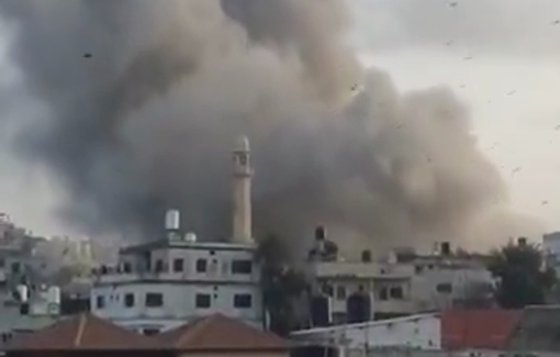 Thumbnail preview image for the video titled: Israeli forces detonating the home of slain Raafat Dwasa in the town of Silat al-Harithiya, west of Jenin