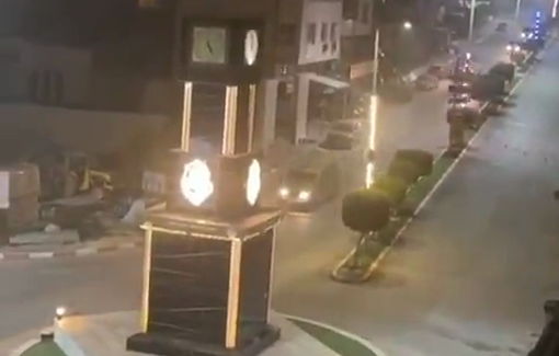 Thumbnail preview image for the video titled: Israeli forces carried out a large-scale military offensive in Salfit storming homes and turning them into military bases