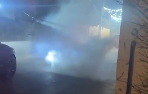 Thumbnail preview image for the video titled: Israeli forces firing tear gas heavily during their raid on Qalandiya refugee camp