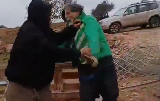 Thumbnail preview image for the video titled: Rabbi Arik Ascherman was violently assaulted by a settler in Duma