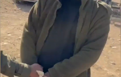 Thumbnail preview image for the video titled: Soldiers arrested A. after settler Gilad Amosi from the illegal “Tene Yarok Farm” drove his herd into a fire zone and called the army