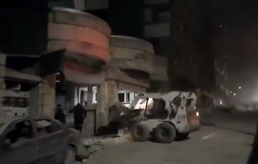 Thumbnail preview image for the video titled: The damage to Gandhi Hospital in Tehran following an Israeli-US airstrike in the area