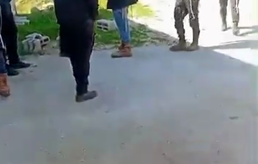 Thumbnail preview image for the video titled: In Duma, the day after the pogrom, six Settlers attacked a single solitary activist