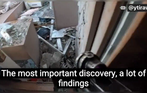 Thumbnail preview image for the video titled: Israeli soldiers displaying Palestinian women's underwear in videos distributed on social media