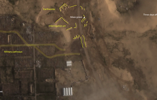 Thumbnail preview image for the video titled: Joint investigation examines the March 2025 massacre of fifteen Palestinian aid workers in Tel al-Sultan