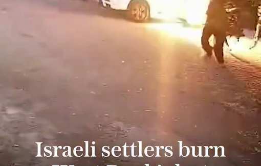 Thumbnail preview image for the video titled: Jewish settlers attack Taybeh, the last Christian village in the West Bank, surrounding the 5th-century Church of St George