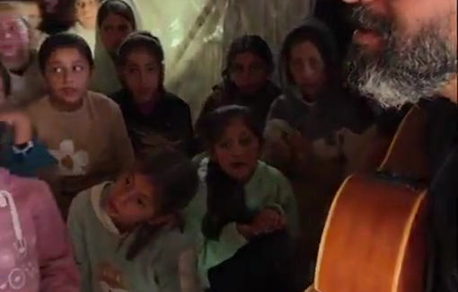 Thumbnail preview image for the video titled: Music teacher who used drones as key notes formed a girls choir!