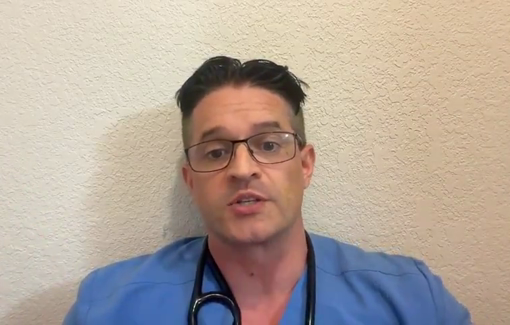 Thumbnail preview image for the video titled: Under threat of Israeli soldiers, a doctor in Gaza was only allowed then to treat his patients while naked.