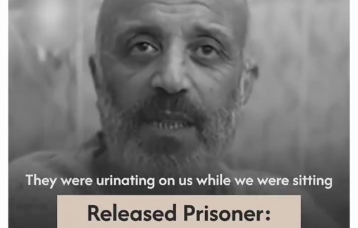 Thumbnail preview image for the video titled: Released Palestinian prisoners: "Israeli jailers and settlers urinated on us." "Their dogs killed those who dare protest"
