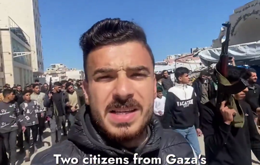 Thumbnail preview image for the video titled: Funeral procession for the Qaddoum brothers