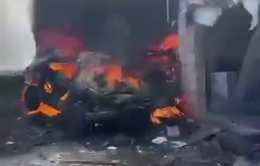 Thumbnail preview image for the video titled: Another Israeli attack on an ambulance centre in Hanawiyeh, southern Lebanon