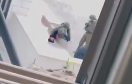 Thumbnail preview image for the video titled: Israeli forces abused and assaulted a child quietly sitting in the street in Beit Furik