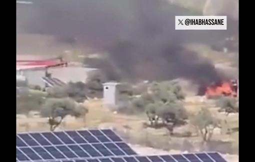 Thumbnail preview image for the video titled: Israeli settler terrorists are carrying out a new pogrom in the village of Tayasir