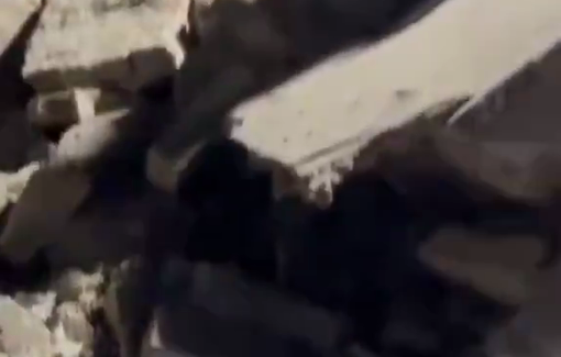 Thumbnail preview image for the video titled: The Rafie Nia Synagogue on Fariman Street in Tehran, was completely destroyed in the early morning attacks by Israel.