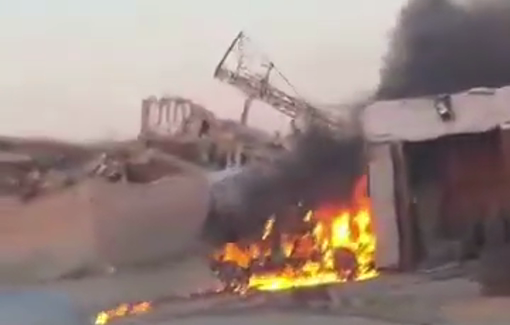 Thumbnail preview image for the video titled: Israel bombs the car of journalist Mohammad Wasshah in Gaza