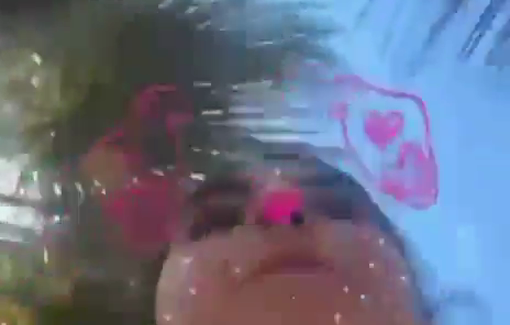 Thumbnail preview image for the video titled: A Lebanese child with her little girl face filter suddenly found herself under Israeli bombs in Beirut