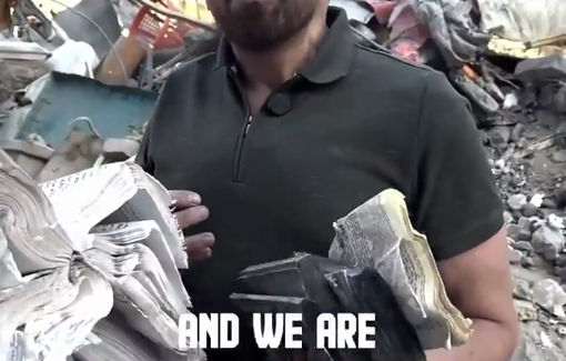 Thumbnail preview image for the video titled: Iranian Jews reacting of the bombing of the Rafi-Nia synagogue in Tehran by Israel