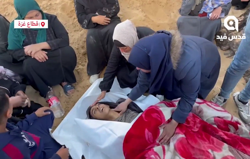 Thumbnail preview image for the video titled: Family grieves 17 y/o Husam Al-Masri killed by Israel in Beit Lahia