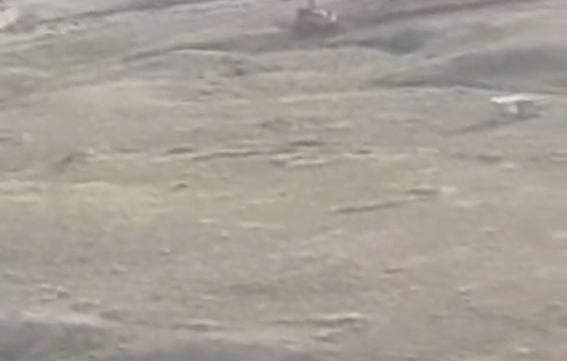 Thumbnail preview image for the video titled: Israeli settlers construct a new settlement road in ‘Wadi al-Mu‘allaq’ and demolished an old cemetery east of the town of Tuqu‘