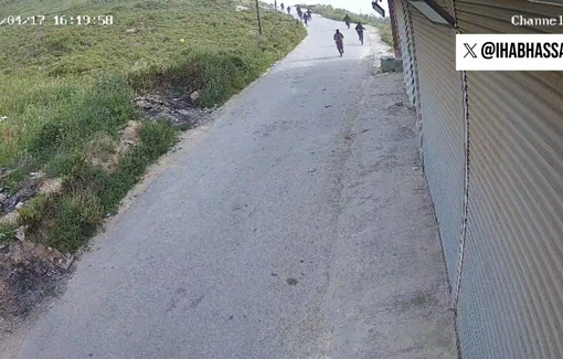 Thumbnail preview image for the video titled: Dozens of Israeli settlers attacked the village of Asira al-Qibliya, setting a car and a home on fire