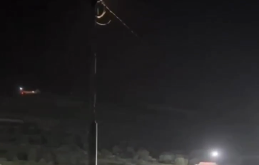 Thumbnail preview image for the video titled: Settlers set fire to an agricultural room in the Ezbet Abu Omar area near Abu Falah village