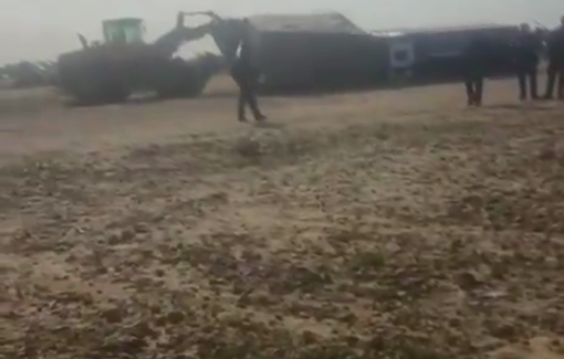 Thumbnail preview image for the video titled: Israeli authorities demolish homes on the 'unrecognized' village of al-Sir in the occupied Al-Naqab (Palestine 48)