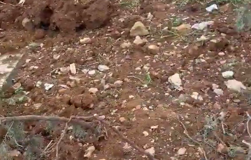 Thumbnail preview image for the video titled: Family graveyard desecrated bby Israeli army in Marjayoun near Khiam