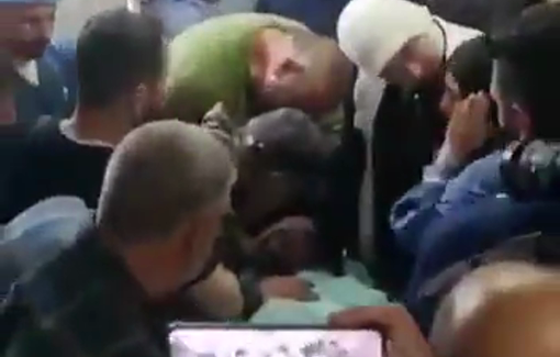 Thumbnail preview image for the video titled: Scenes from the farewell of Awda Awawda, killed by the settler's bullets in the town of Deir Dibwan