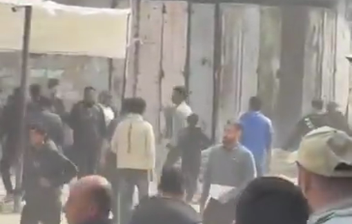 Thumbnail preview image for the video titled: An Israeli drone bombed a group of policemen in Sheik Radwan