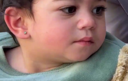 Thumbnail preview image for the video titled: This is Fatima, the baby girl left behind by Abul Halim Hammad executed by Israeli forces invading his home during the night