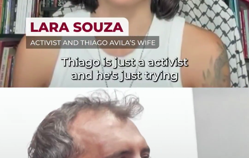 Thumbnail preview image for the video titled: Thiago Avila’s wife tells Al Jazeera that he has been beaten in Israeli jail and the judge extended his detention.