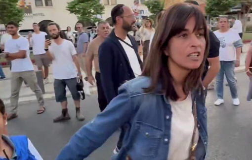 Thumbnail preview image for the video titled: The Anti-Zionist protest, as always, was brutally suppressed by the Israeli police in Jerusalem