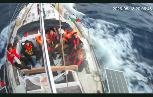 Thumbnail preview image for the video titled: The Global Sumud Flotiall vessel "Lidd (Nablus)" intercepted in international waters by Israeli
