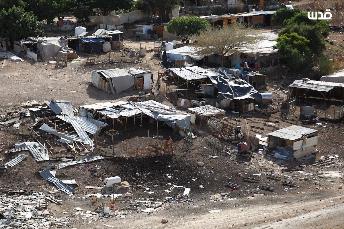 Thumbnail preview image for the video titled: Palestinian Bedouin village of Khan al-Ahmar, threatened with immediate evacuation by Finance Minister Bezalel Smotrich