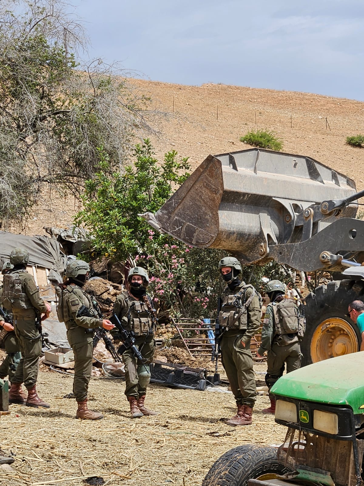 Thumbnail preview image for the video titled: The Israeli Civil Administration demolished part of a family's compound in Ein Al-Hilweh