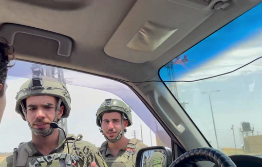 Thumbnail preview image for the video titled: Soldier blocking the checkpoint at the entrance to Taybeh, Rimonim Junction.