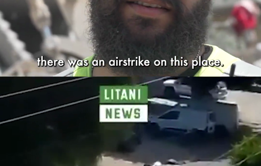 Thumbnail preview image for the video titled: Grayzone interview of journalist and paramedic Ahmad Hariri two days before he was killed