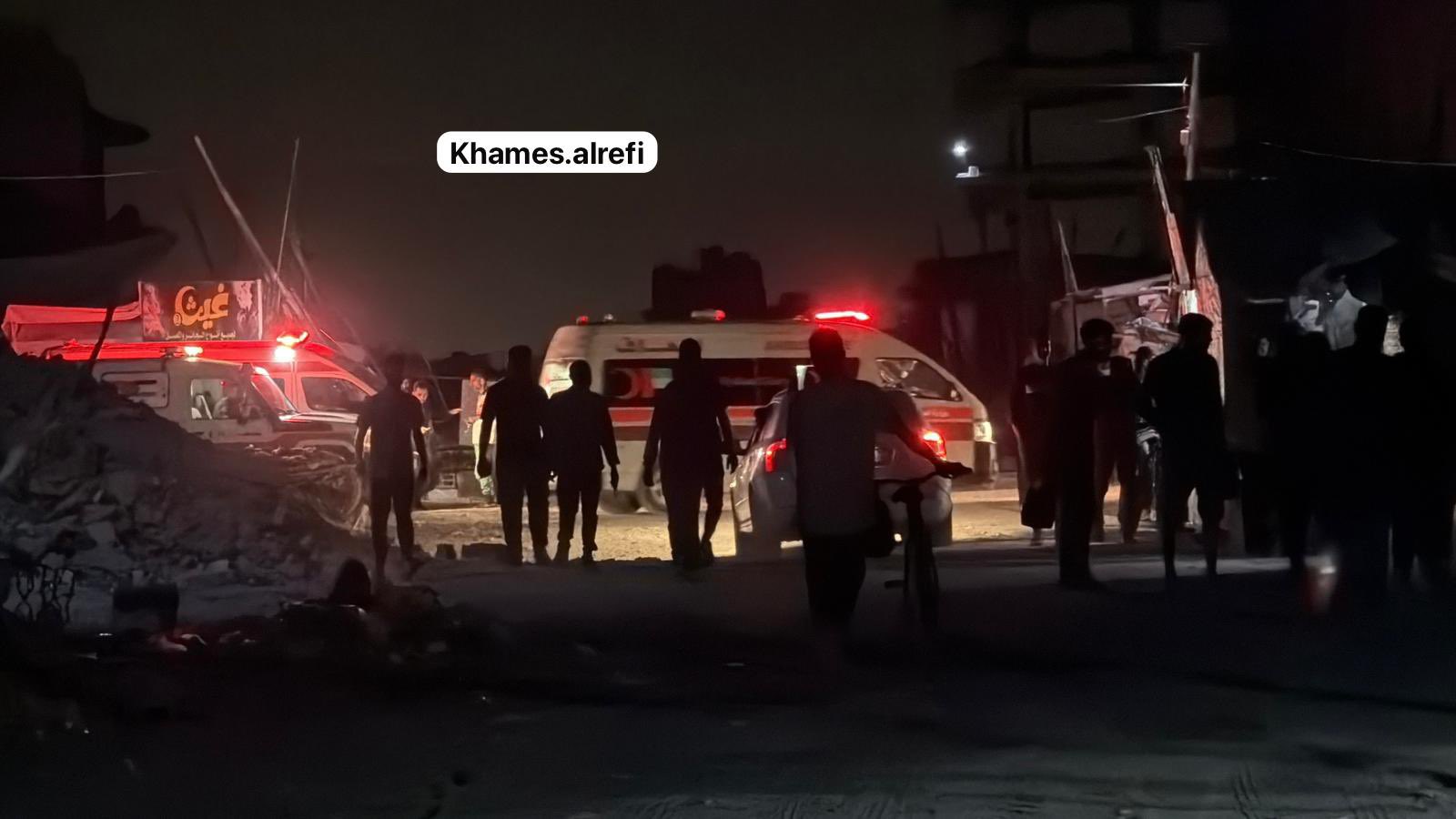 Thumbnail preview image for the video titled: Displaced Palestinians evacuate Al-Faluja ahead of Israeli bombing warning